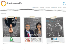 Tablet Screenshot of foroinnovacion.cl